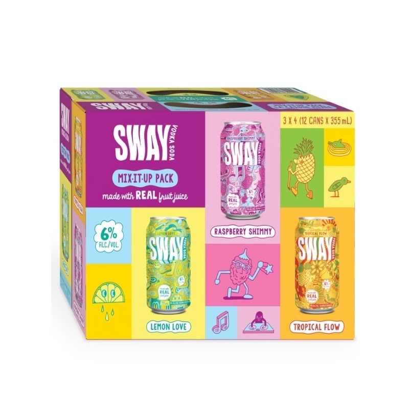 Sway Vodka Soda Mixed Pack 12x355ml